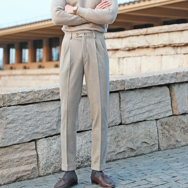 Michel Pleated Trousers – Elegant Tailored Fit