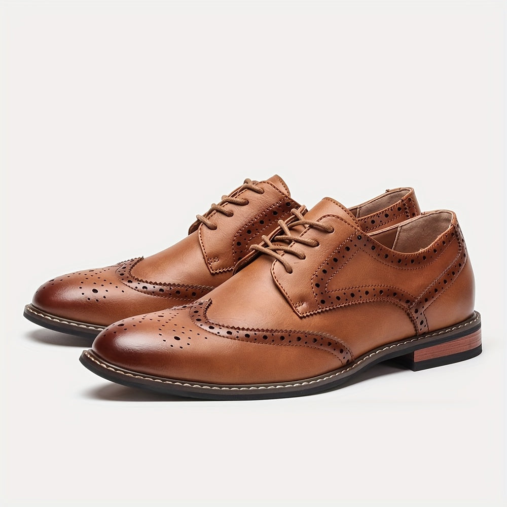 Classic Lace-Up Brogue Dress Shoes