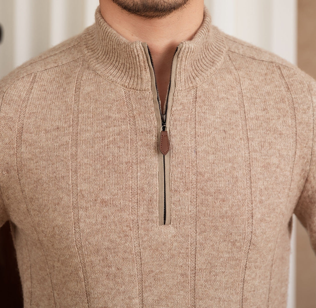 Salvatore Premium Half-Zip Knit Sweater