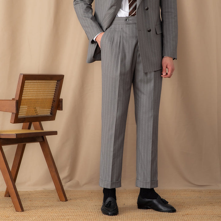 Guilio Tailored Pleated Trousers