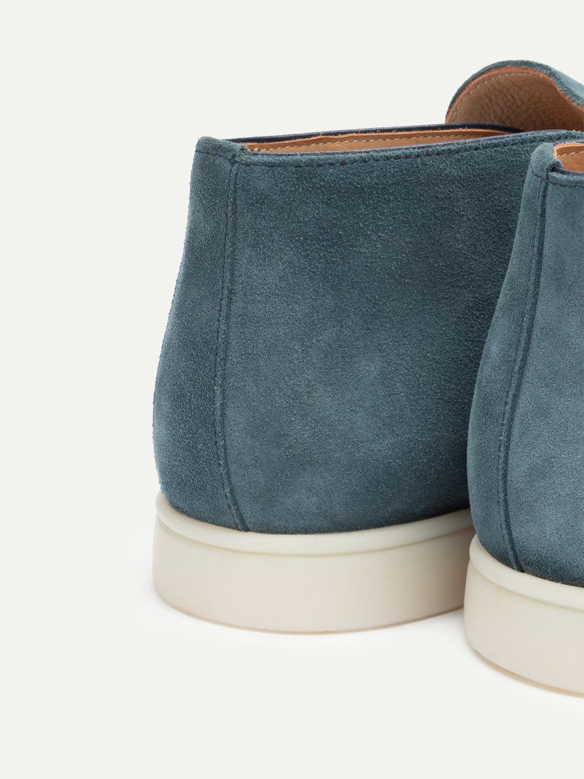 Men's Suede Slip On Moccasin Loafers with Rubber Sole