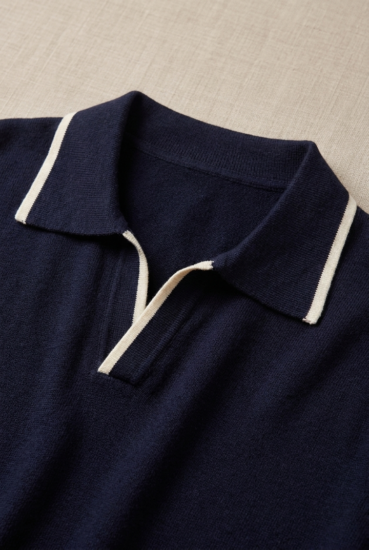 Slim Fit Knit Polo Shirt