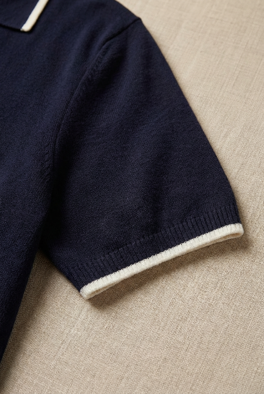 Slim Fit Knit Polo Shirt