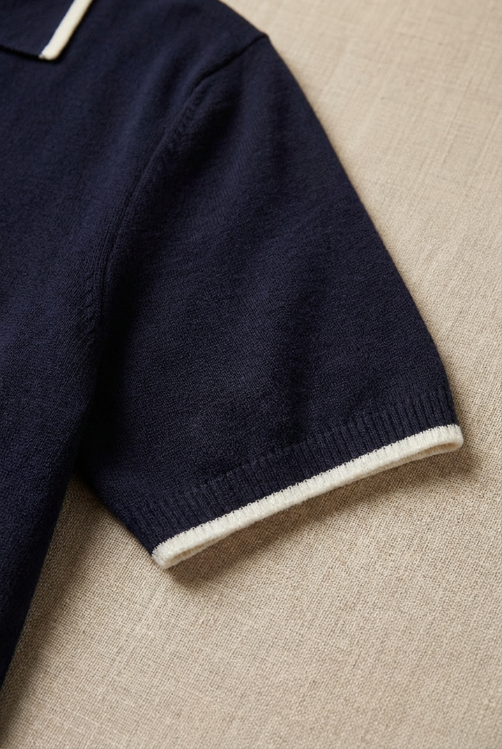 Slim Fit Knit Polo Shirt