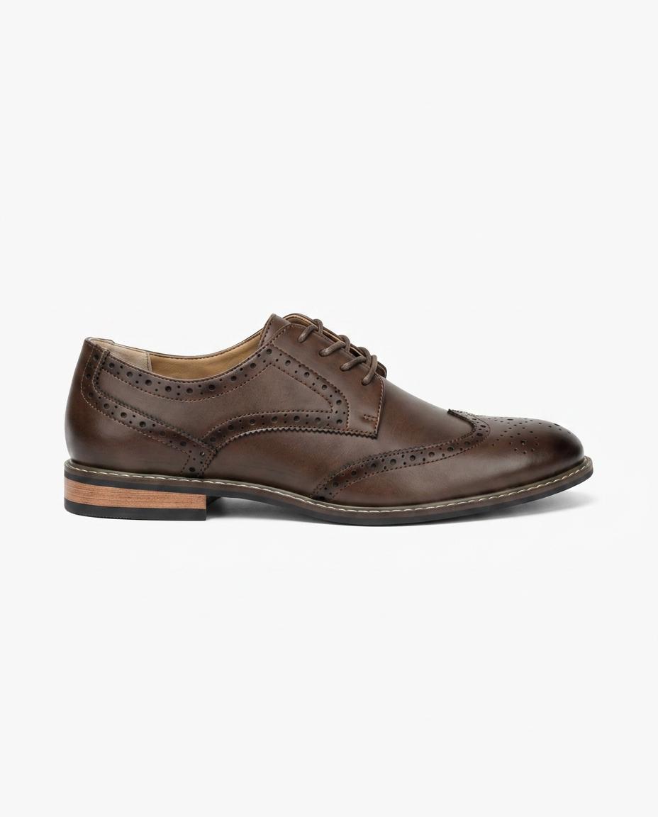 Classic Lace-Up Brogue Dress Shoes