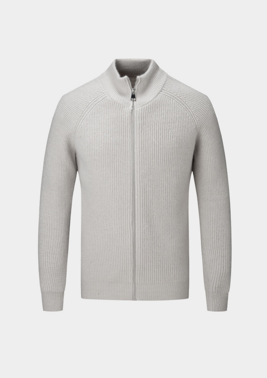 Classic Full-Zip Knit Sweater