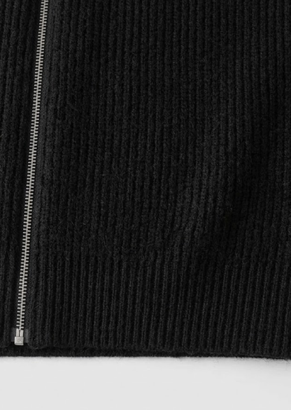 Classic Full-Zip Knit Sweater, view 22