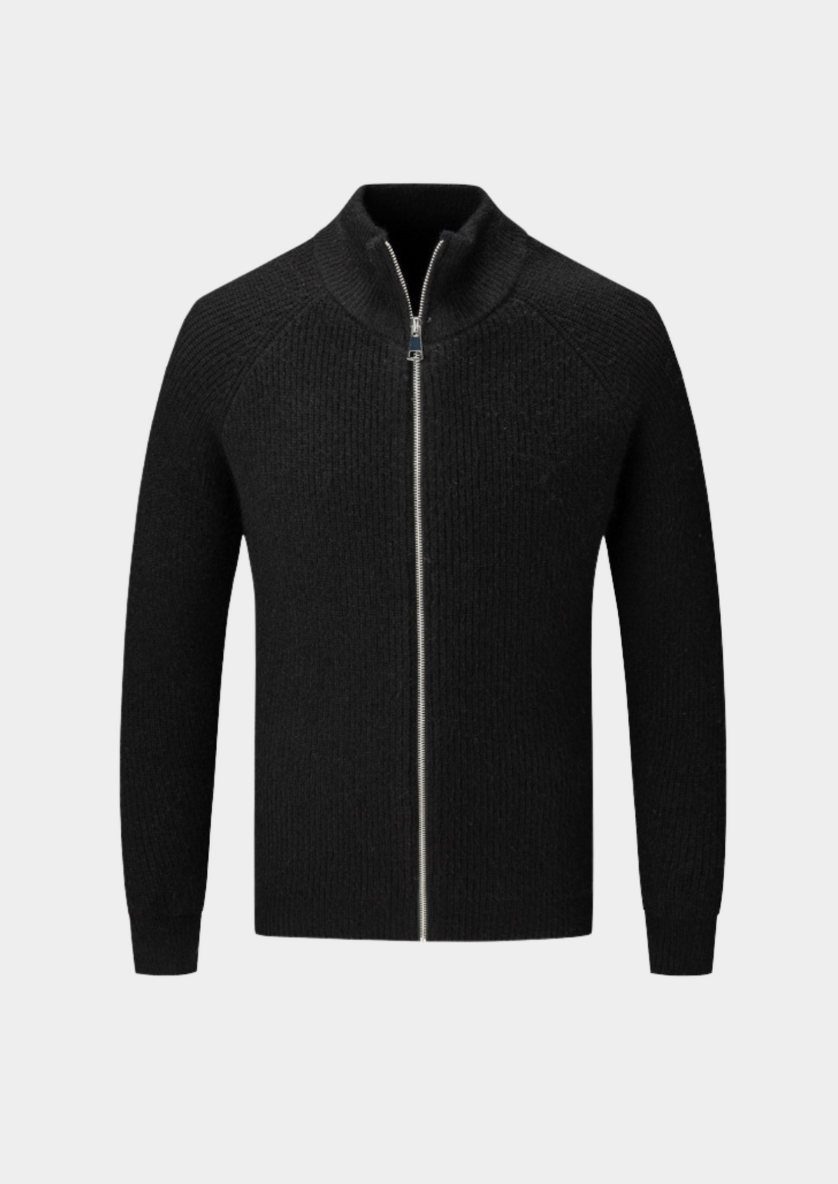 Classic Full-Zip Knit Sweater, view 4