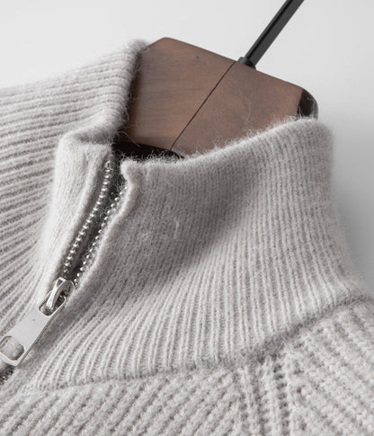 Classic Full-Zip Knit Sweater, view 7