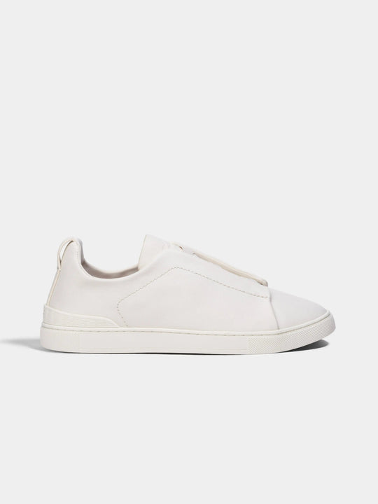 Leather Low Sneakers White