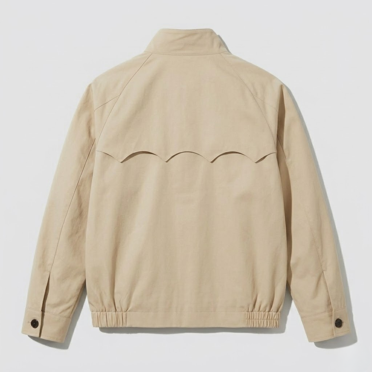 Lightweight Zip Jacket with Button Collar & Side Pockets, view 11