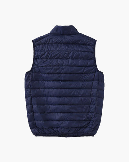 Men’s Lightweight Quilted Padded Vest - High Collar & Pockets, view 6