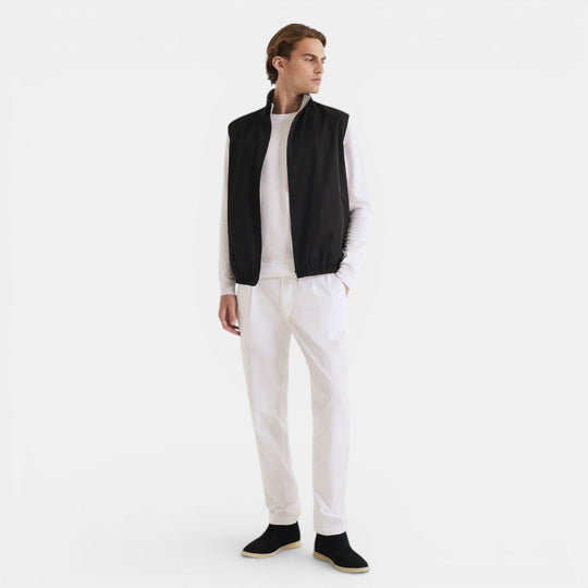Men's Black Classic Reversible Zip Up Bodywarmer