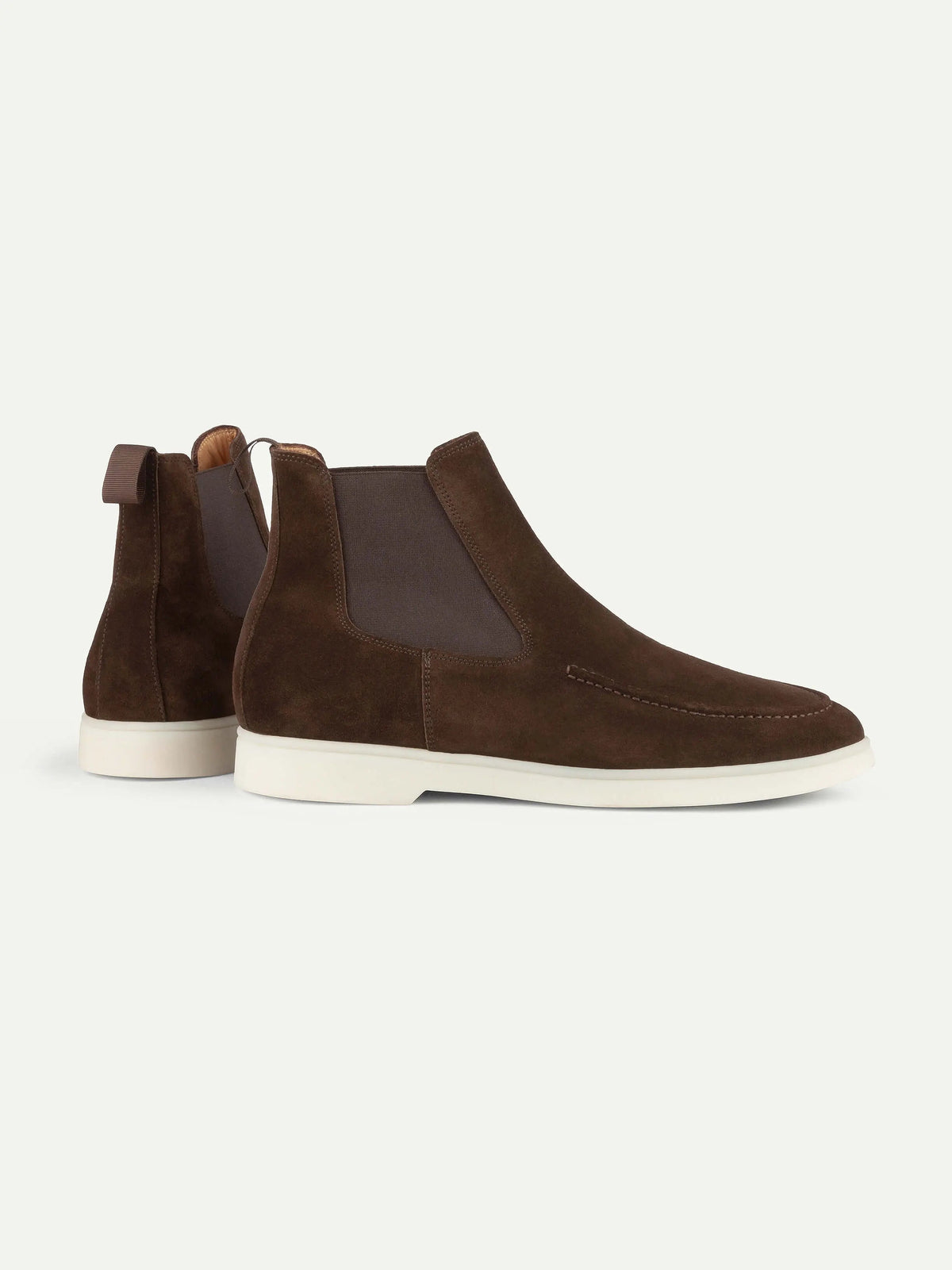 Men's Calf Suede Flat Sole Chelsea Boots, view 2