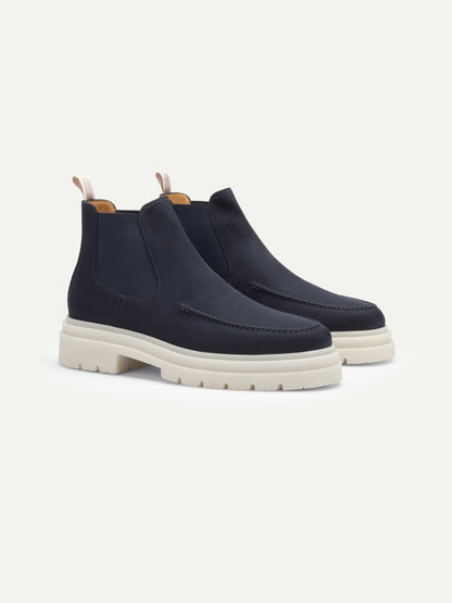 Men's Chunky Sole Chelsea Boots with Elastic Side Panels, view 2