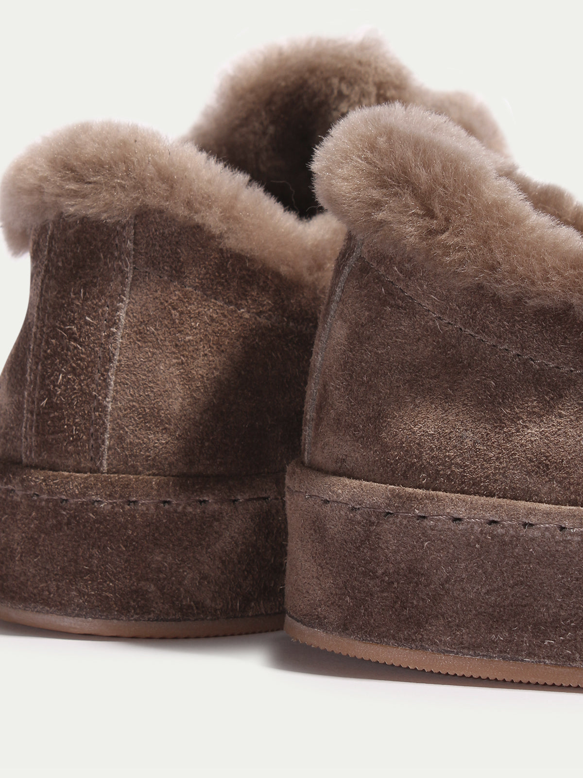 Men's Faux Fur Lined Suede Sneakers, view 2