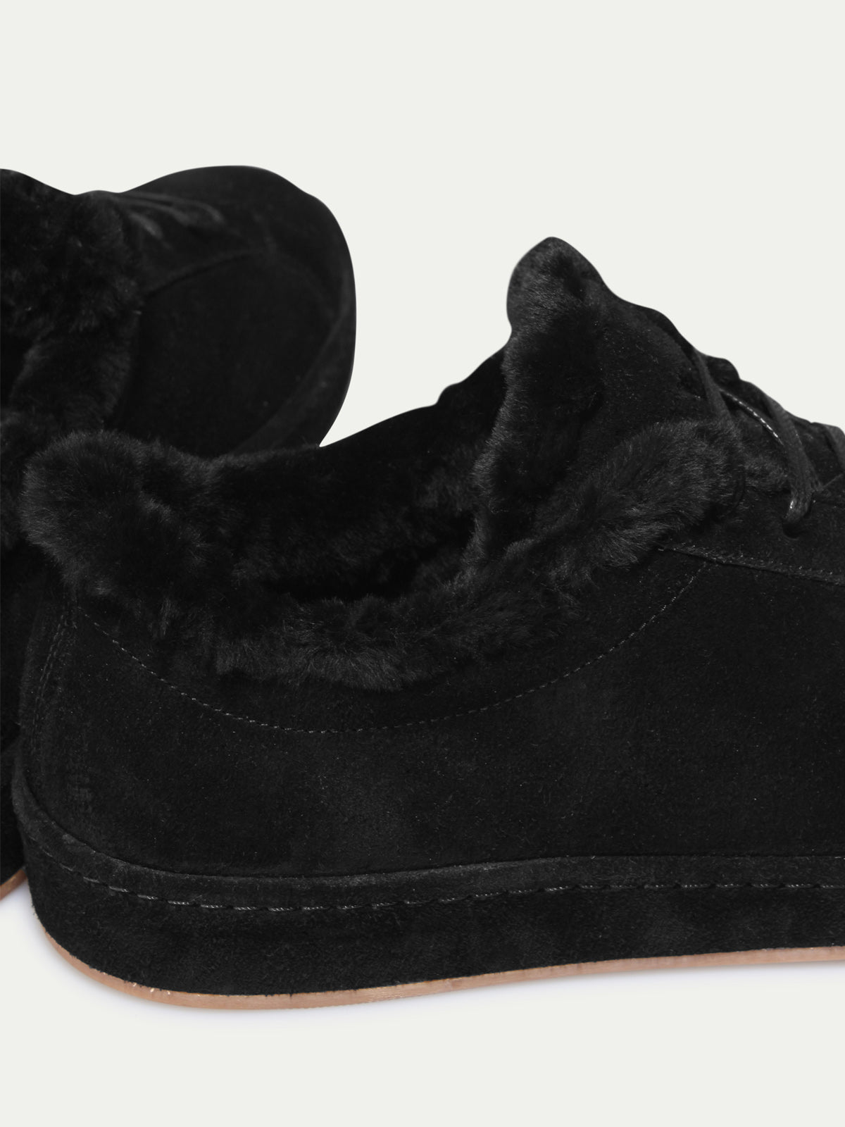Men's Faux Fur Lined Suede Sneakers, view 8