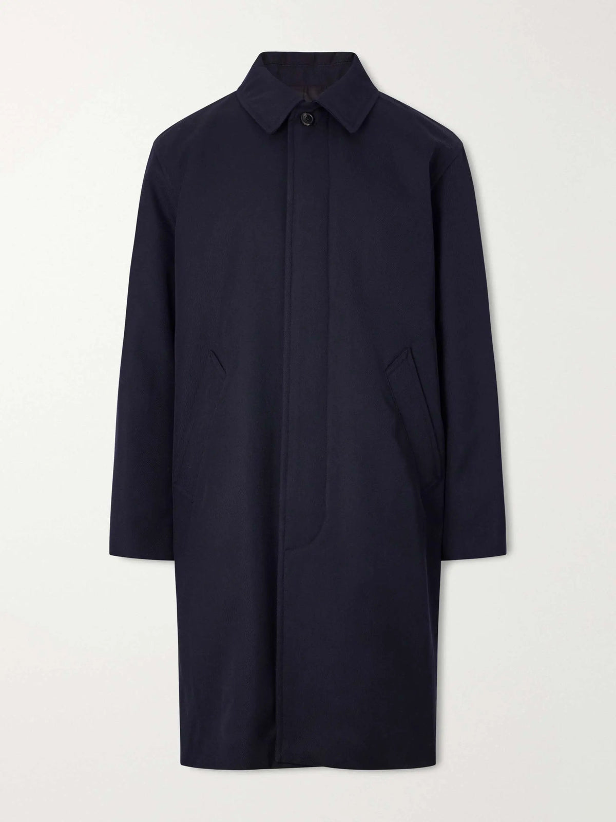 Men's Gabardine Collared Button Front Trench Coat, House of Zeno