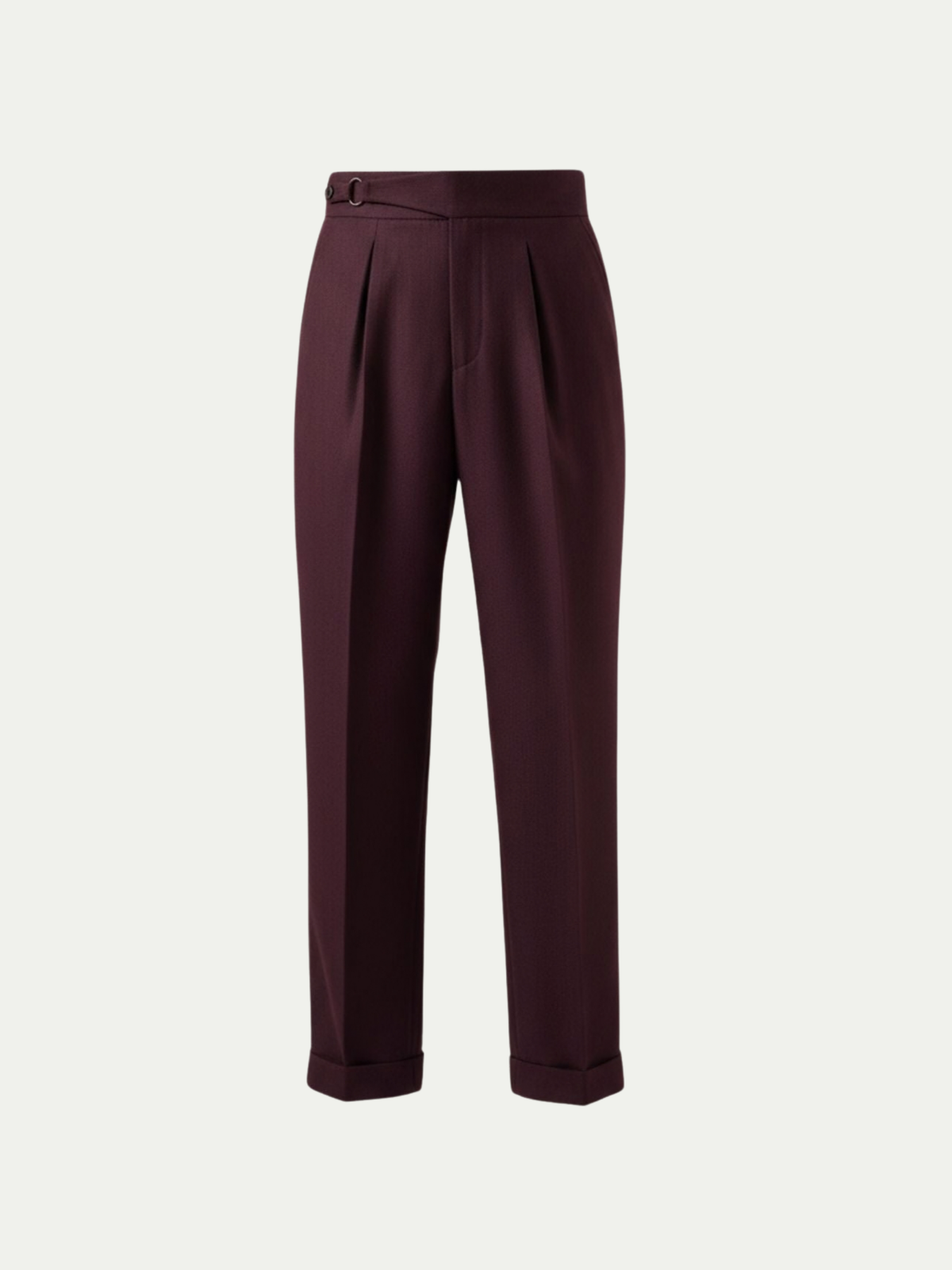 Men's High Waist Pleated Non Iron Tailored Pants, House of Zeno