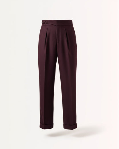 Men's High Waist Pleated Non Iron Tailored Pants, view 2