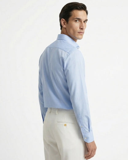 Men's High Waist Pleated Tailored Pants with Cuffed Hem, view 5