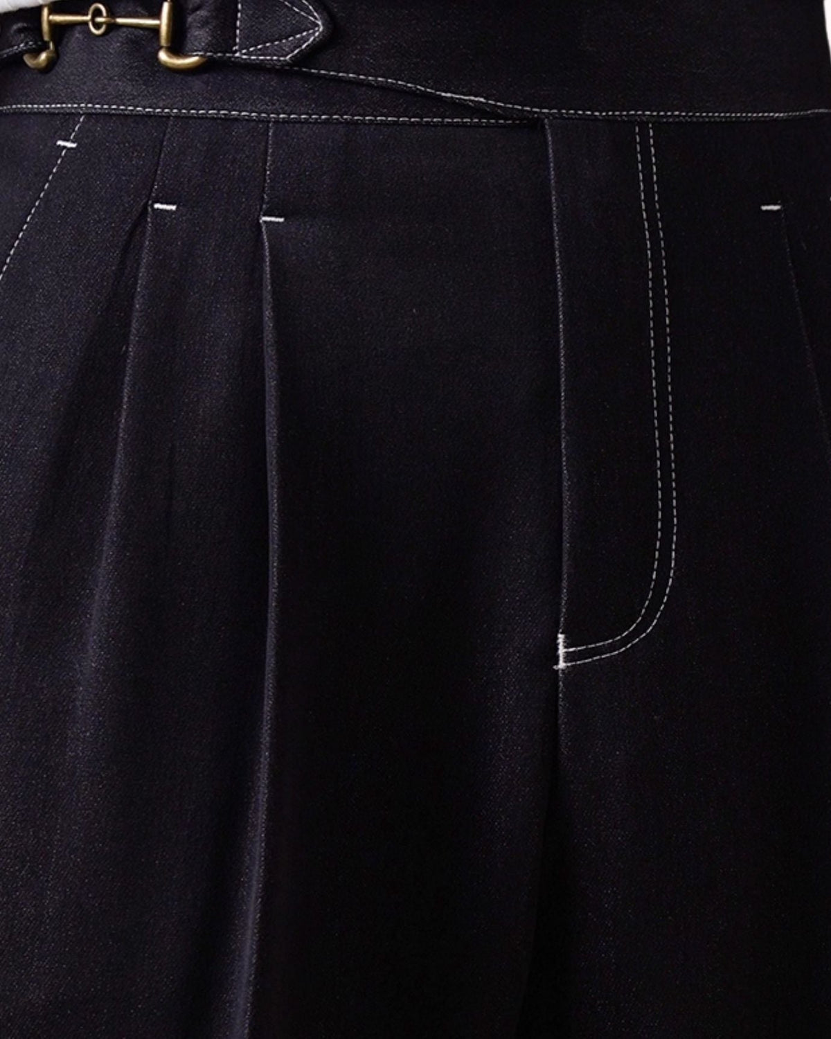 Men's High Waist Pleated Tailored Pants with Side Adjusters, view 7