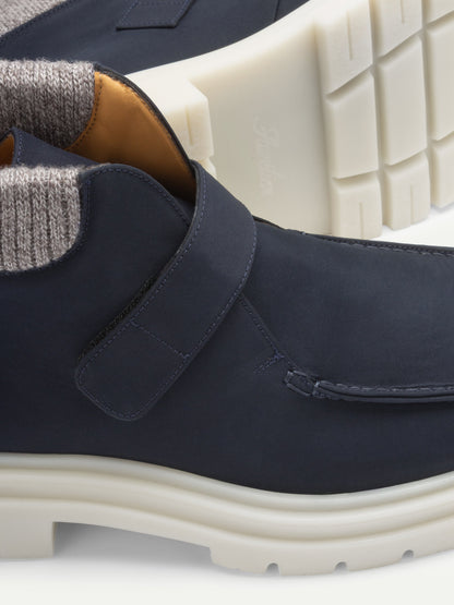 Men's Hook and Loop Winter Boots with Knit Collar, view 6