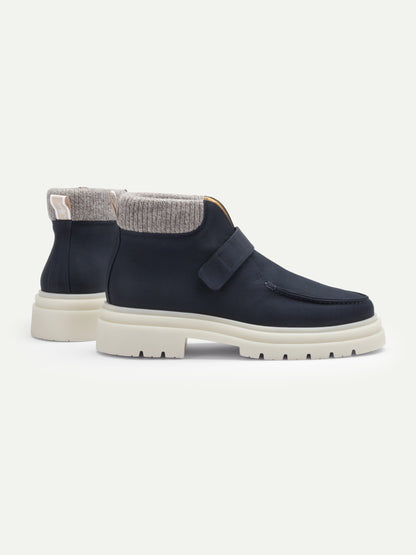 Men's Hook and Loop Winter Boots with Knit Collar, view 7