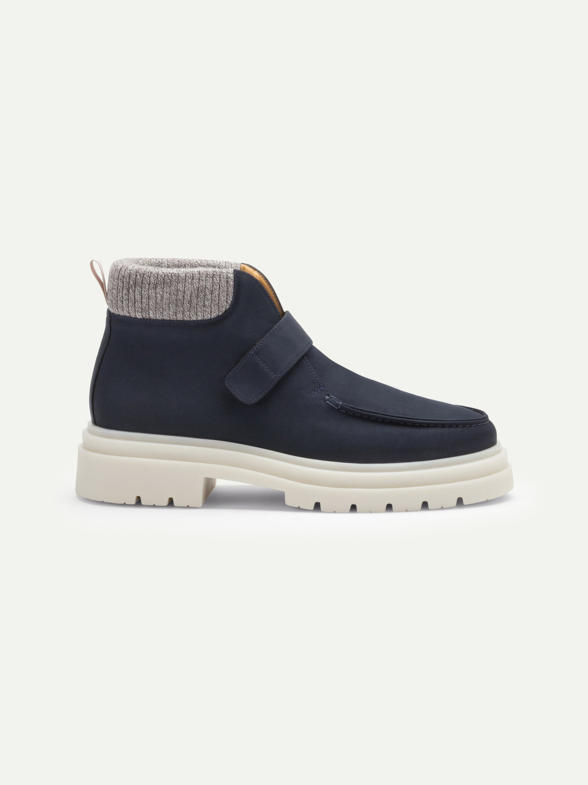 Men's Hook and Loop Winter Boots with Knit Collar, view 8