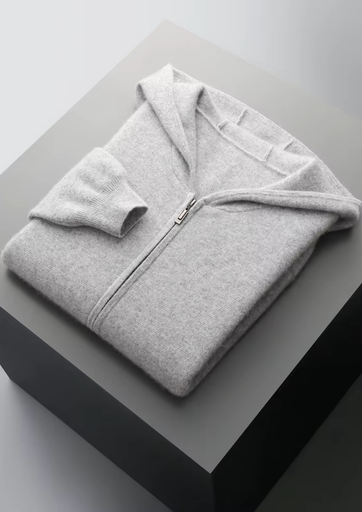 Men's Knit Hooded Zip Up Cardigan and Drawstring Pants Set, view 10