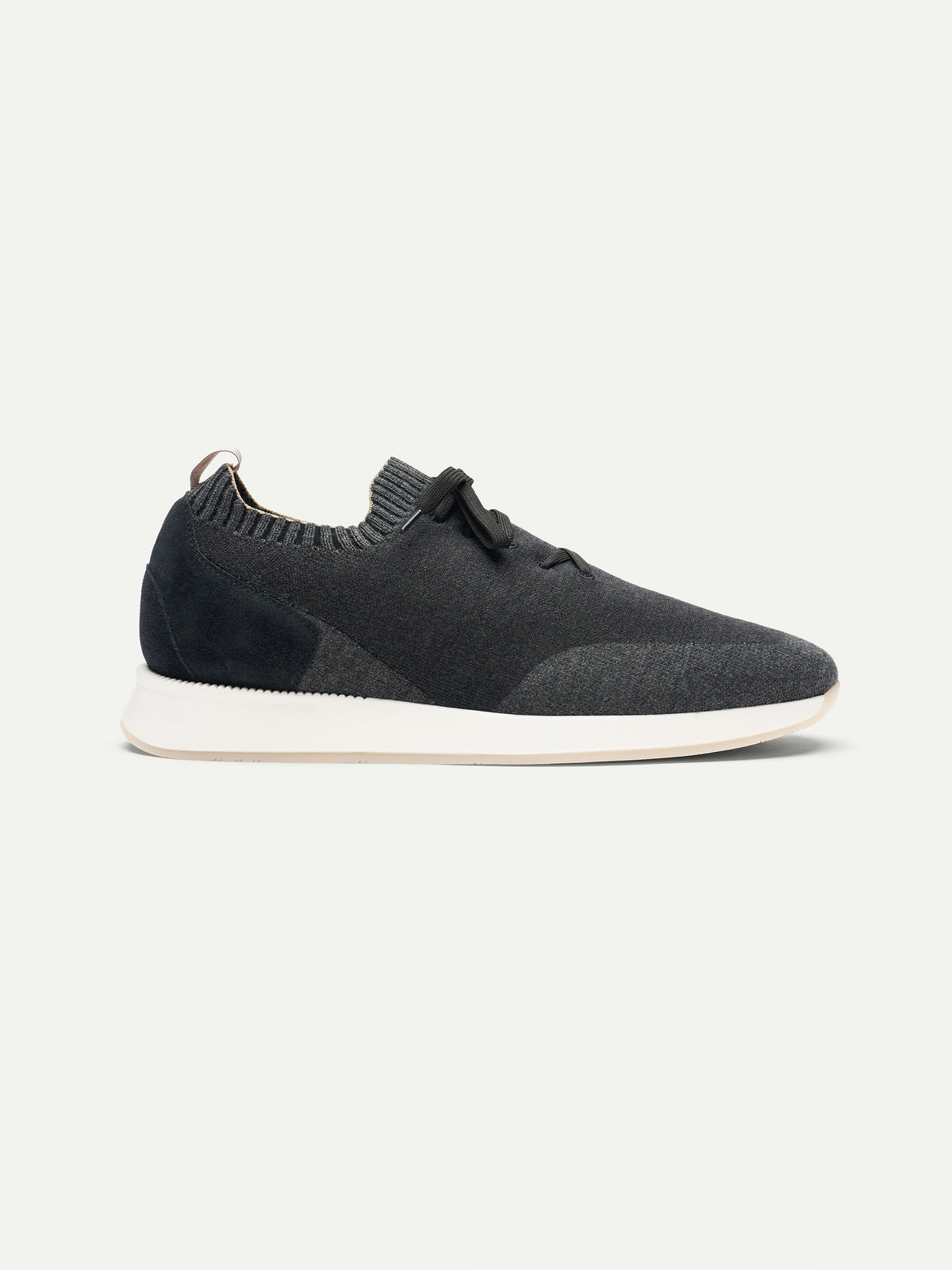 Men's Knit Sneakers with Suede Toe and Heel, view 11
