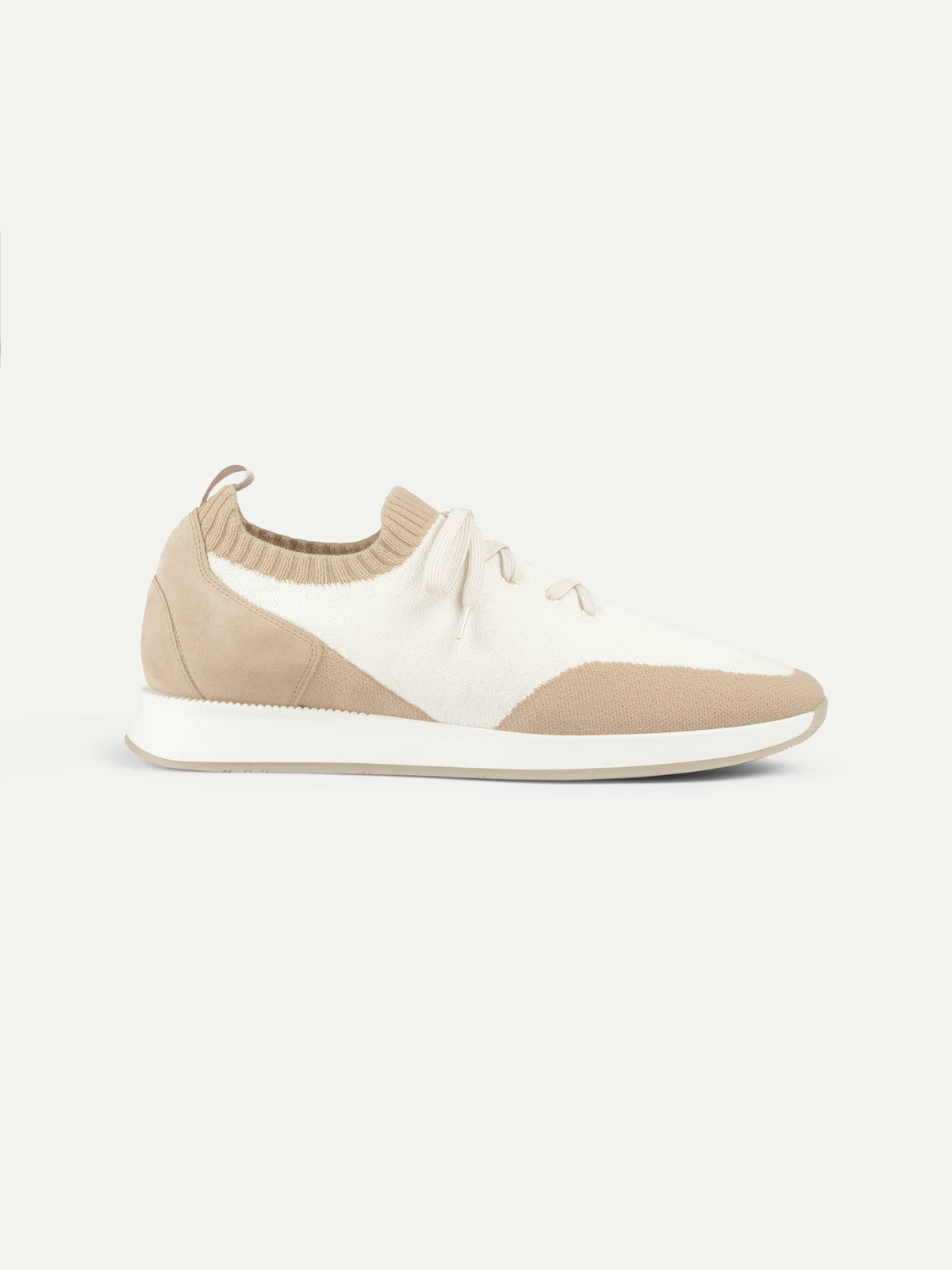 Men's Knit Sneakers with Suede Toe and Heel, view 9