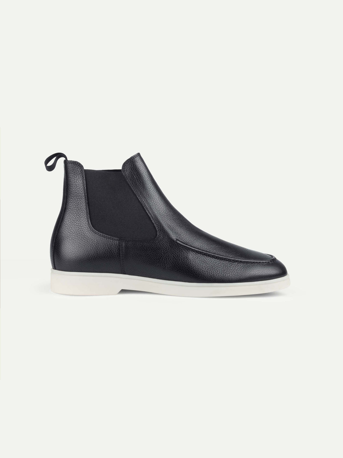 Men's Leather Chelsea Boots with White Sole, view 11