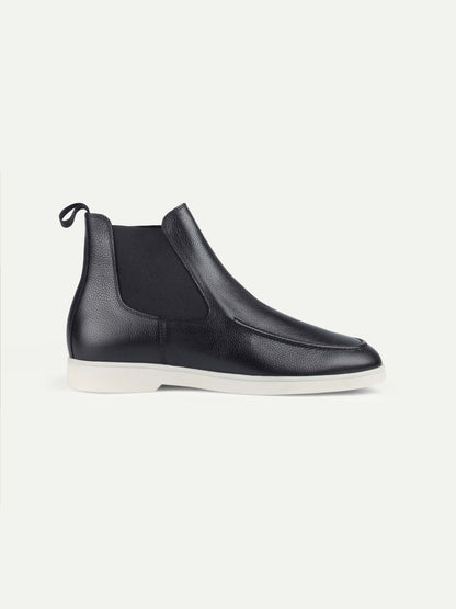 Men's Leather Chelsea Boots with White Sole, view 11