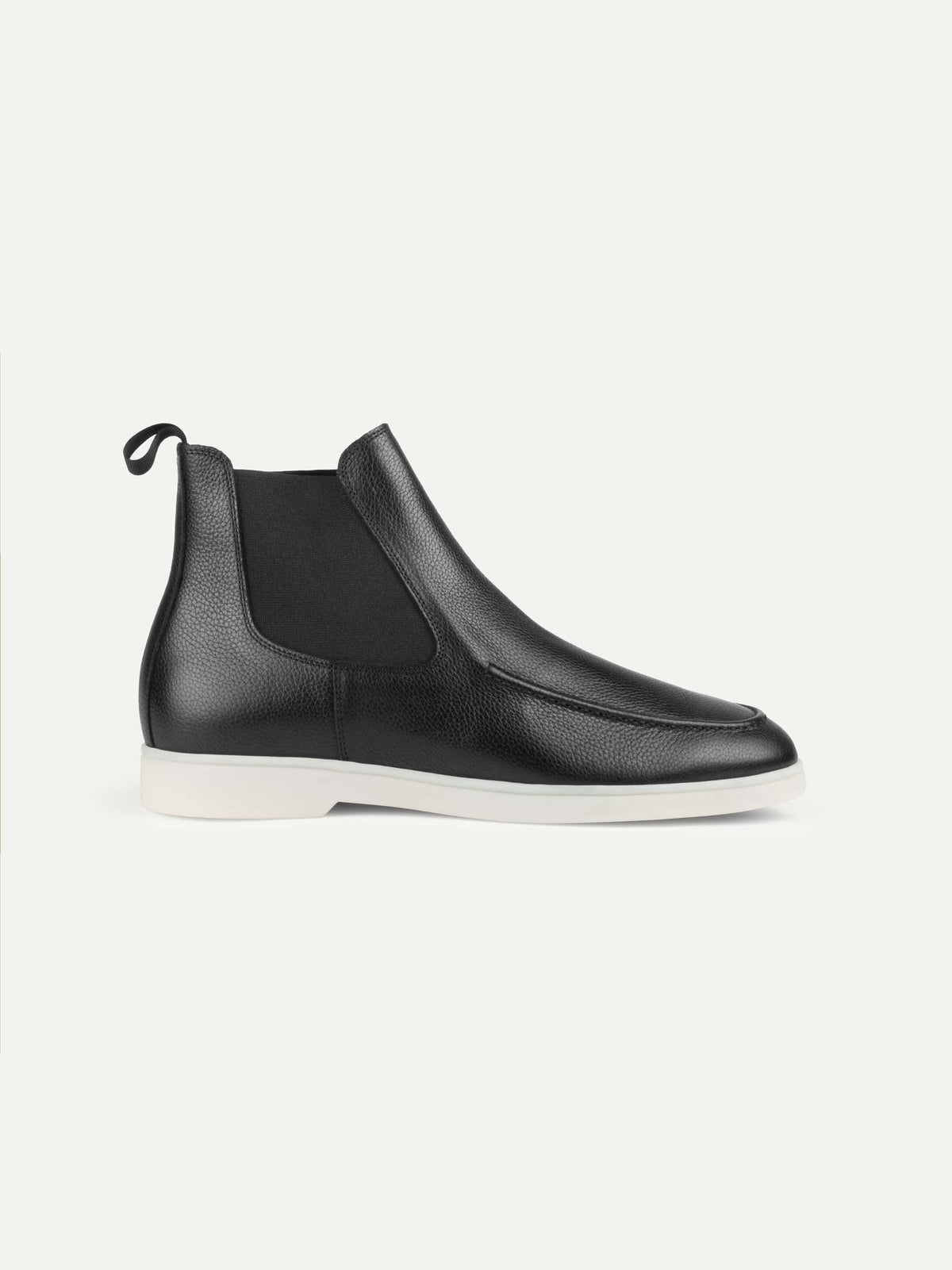 Men's Leather Chelsea Boots with White Sole, view 8