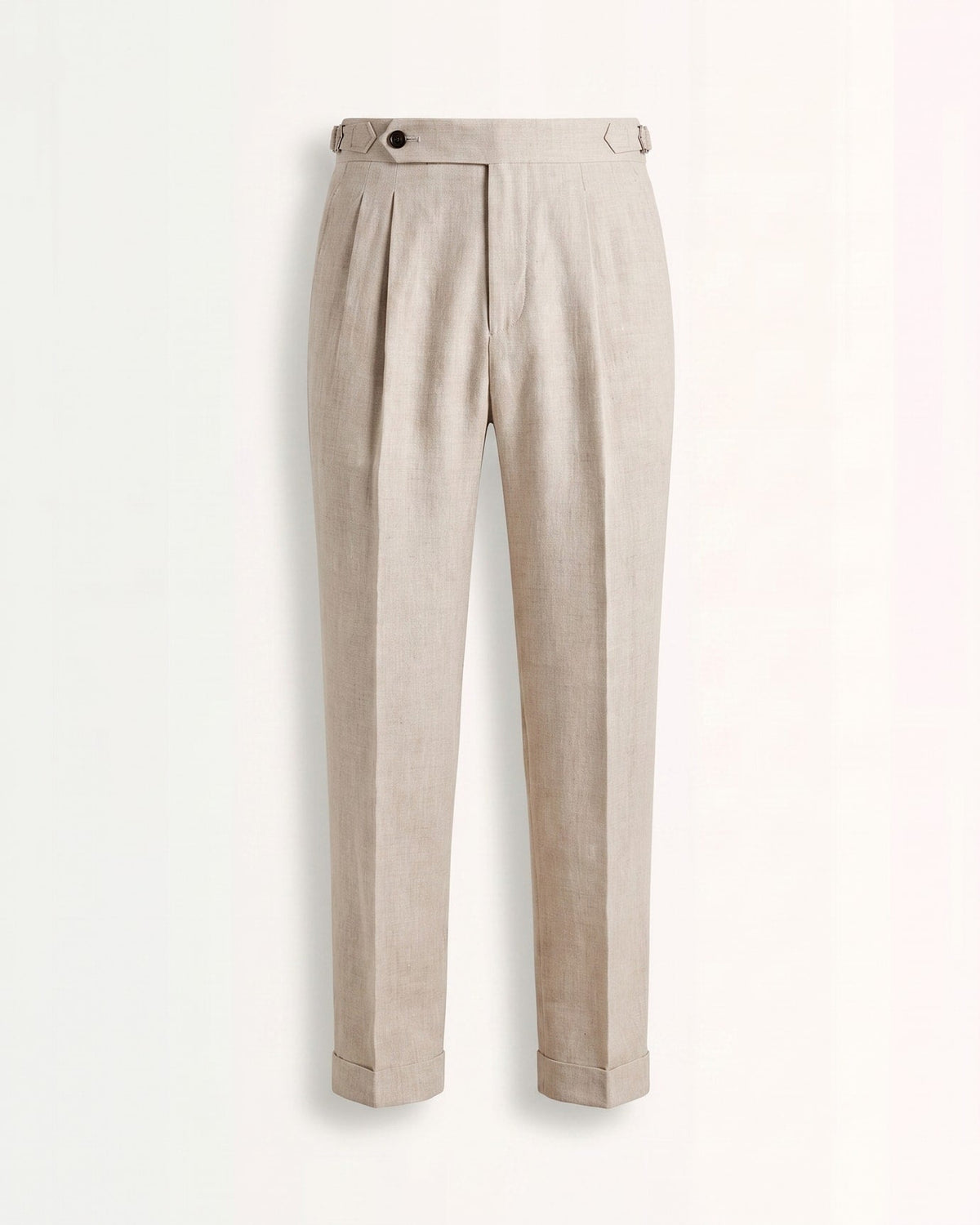 Men's Linen High Waist Pleated Breathable Pants, view 2