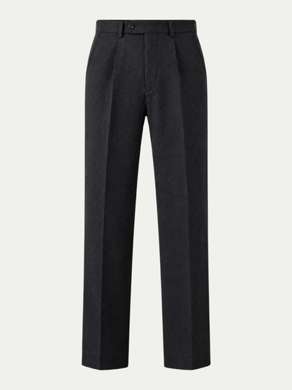 Men's Pull On Straight Leg Dress Pants Cotton Blend, House of Zeno