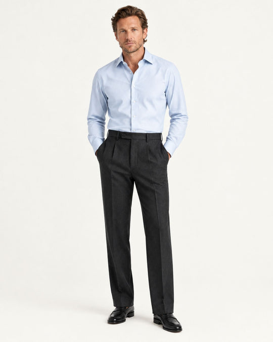 Men's Pull On Straight Leg Dress Pants Cotton Blend