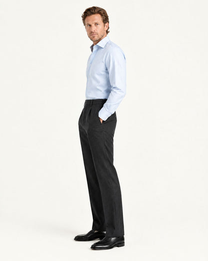 Men's Pull On Straight Leg Dress Pants Cotton Blend, view 3