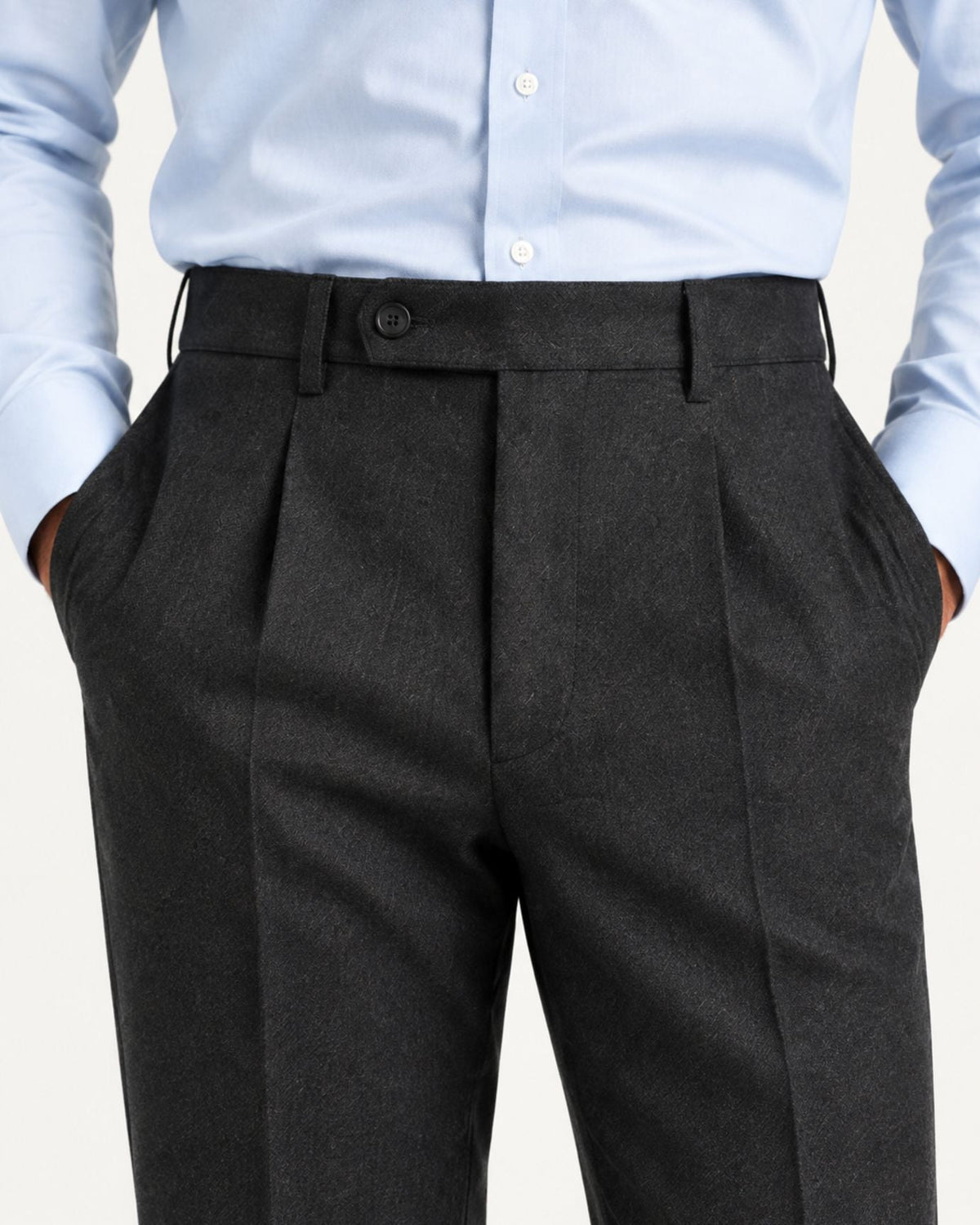 Men's Pull On Straight Leg Dress Pants Cotton Blend, view 5
