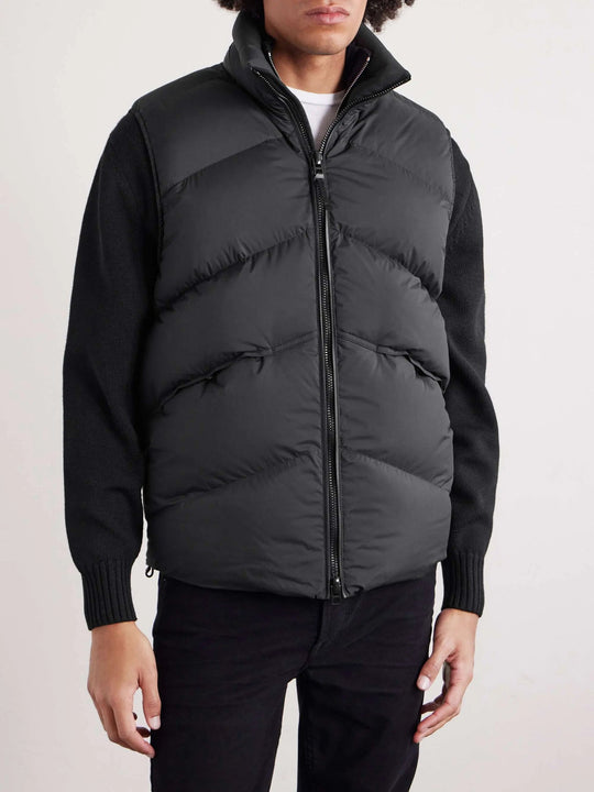 Men's Quilted Shell Zip Up Puffer Vest