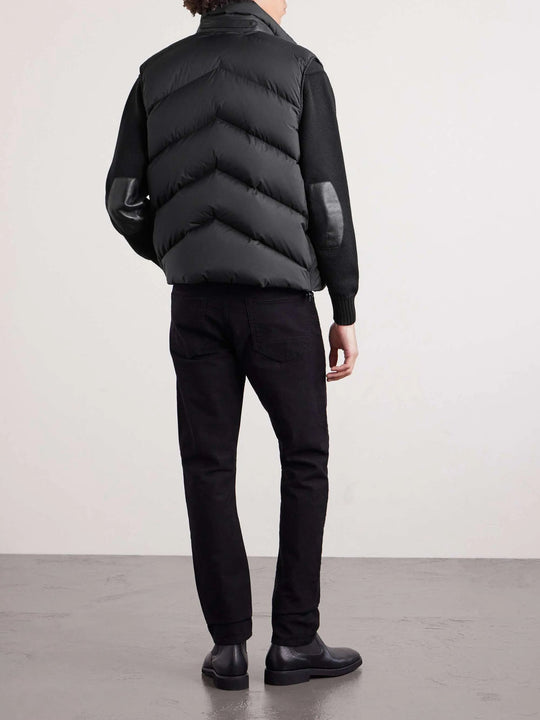 Men's Quilted Shell Zip Up Puffer Vest