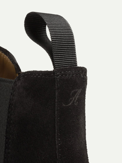 Men's Suede Chelsea Boots with White Sole, view 17