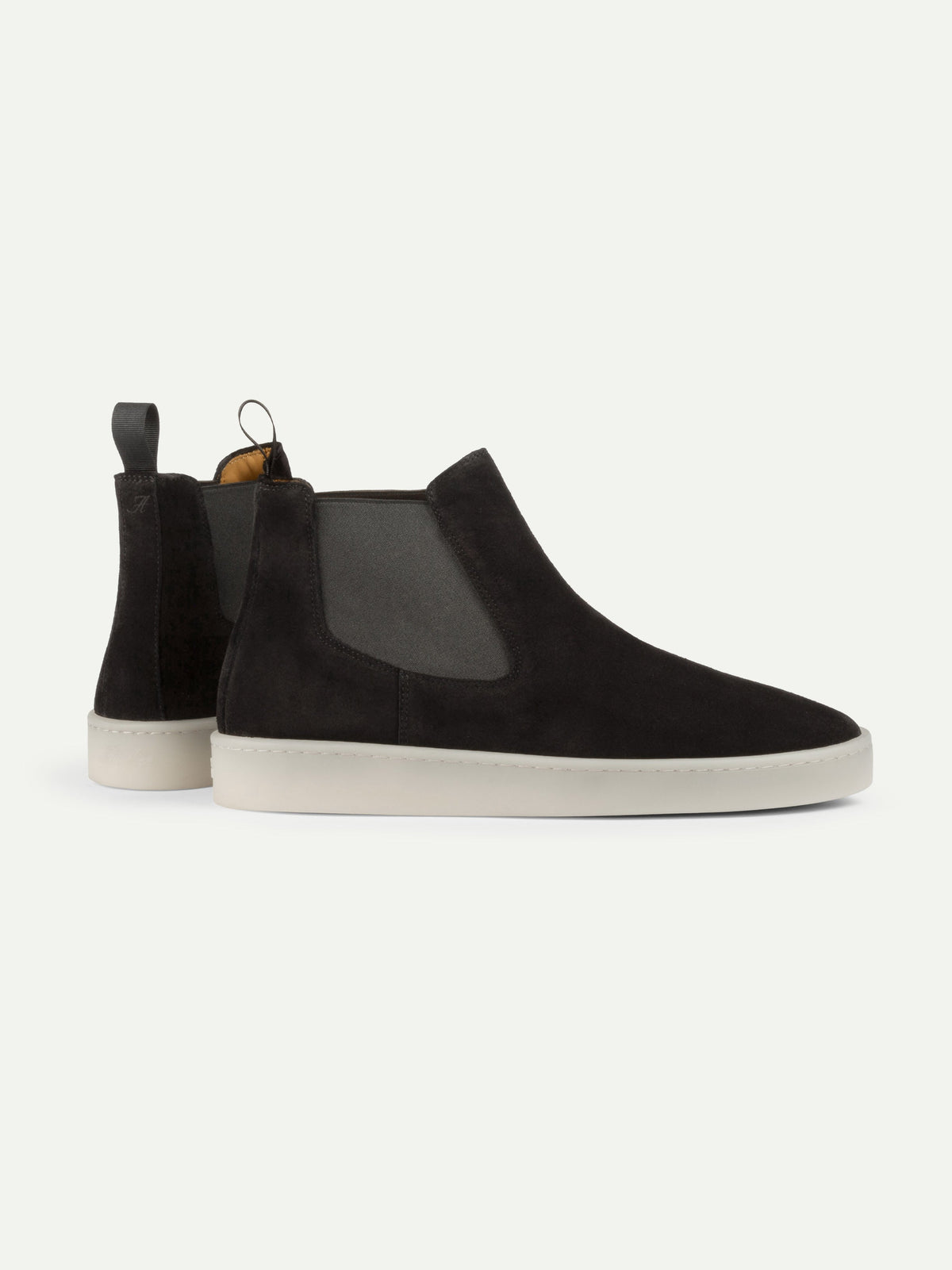 Men's Suede Chelsea Boots with White Sole, view 18