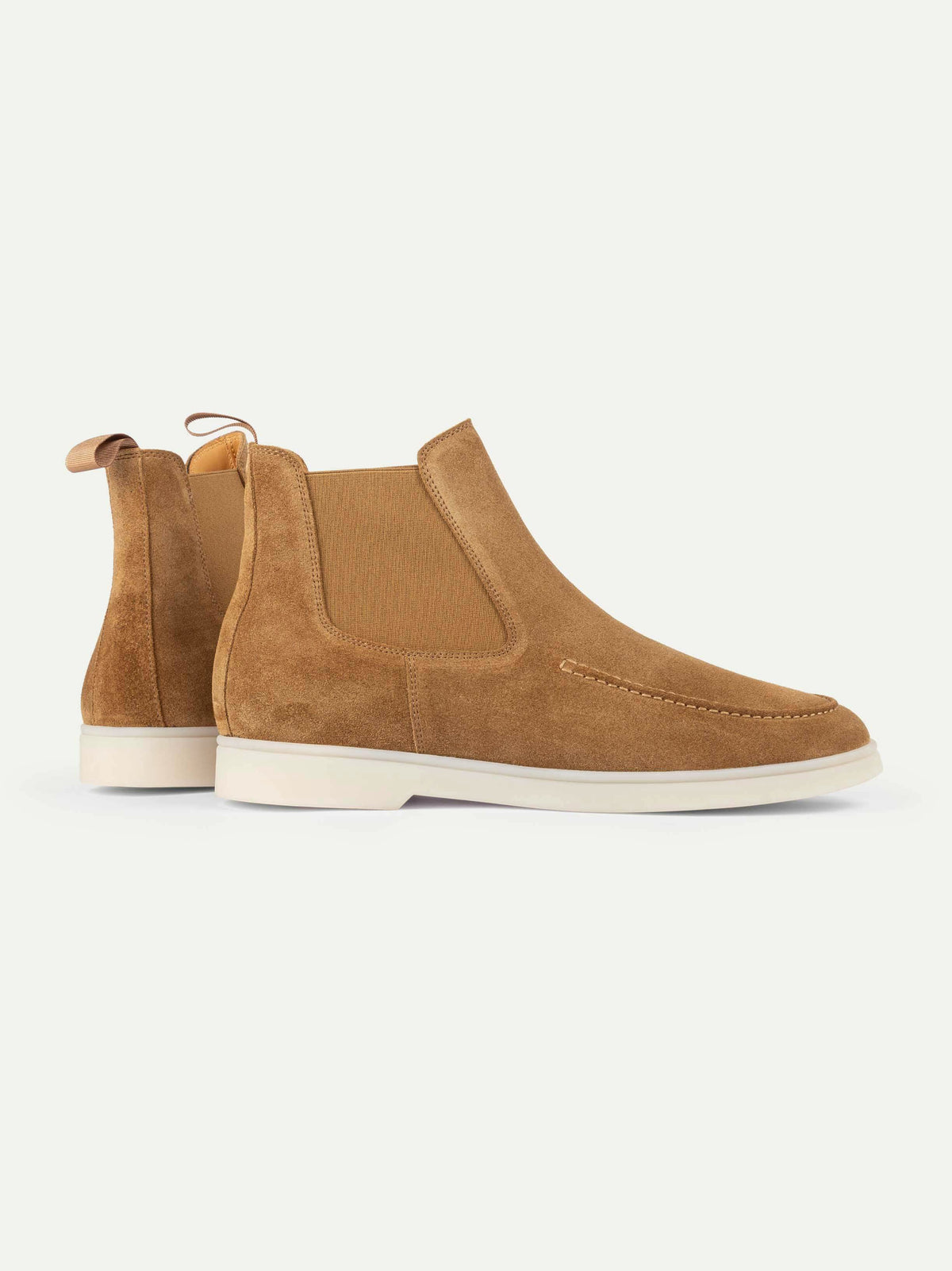 Men's Suede Chelsea Boots with White Sole, view 2