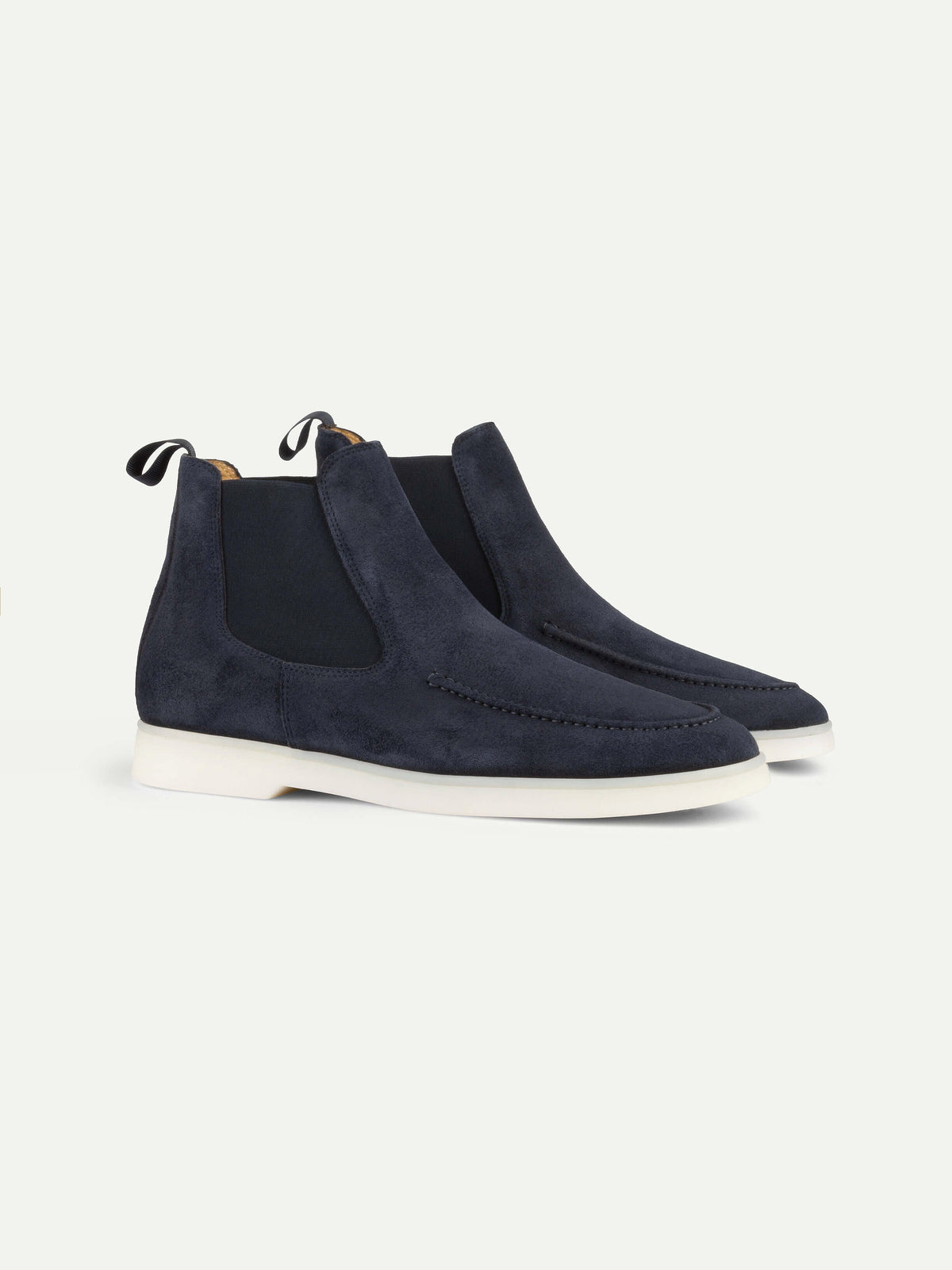 Men's Suede Chelsea Boots with White Sole, view 7