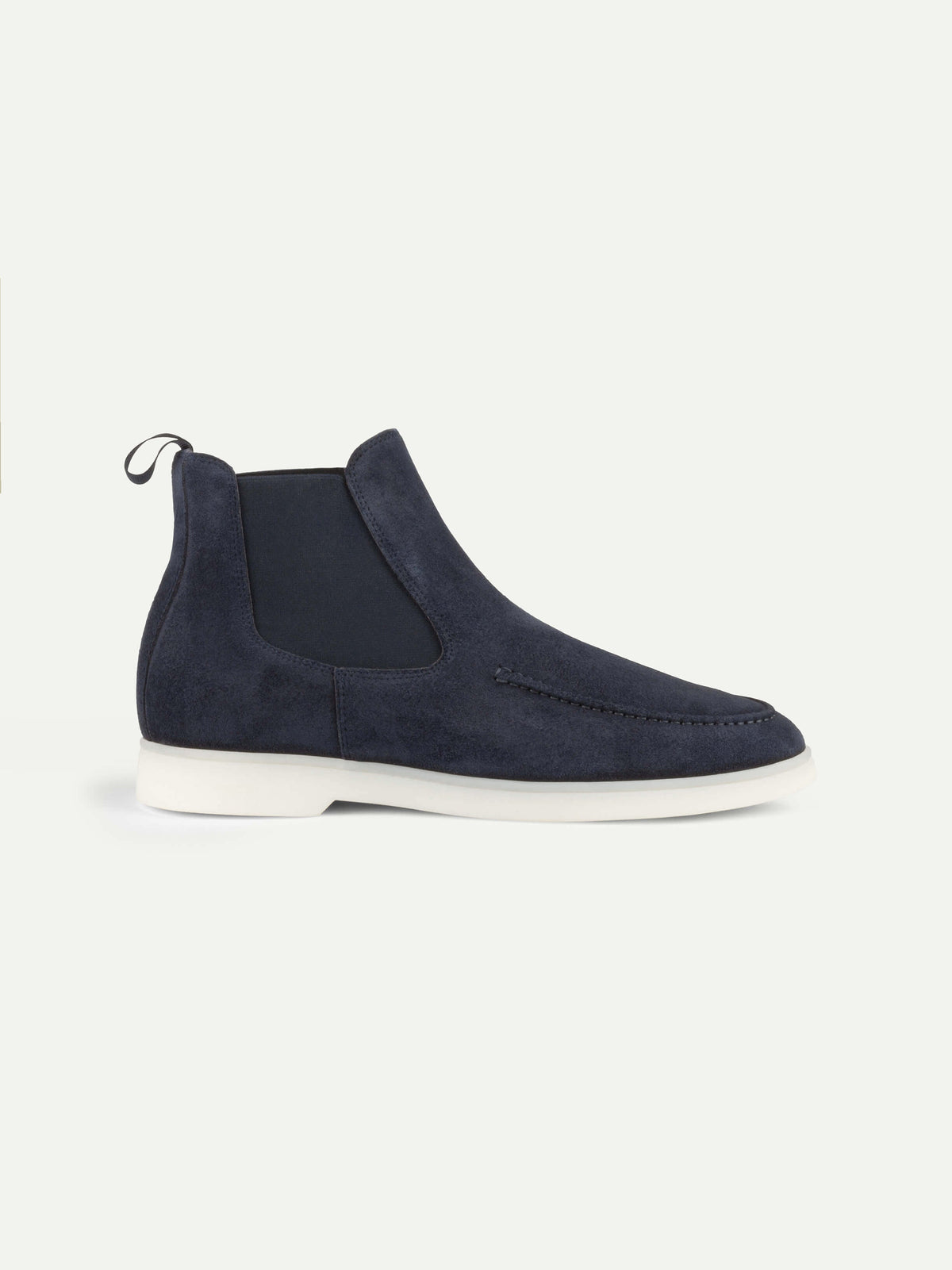 Men's Suede Chelsea Boots with White Sole, view 9