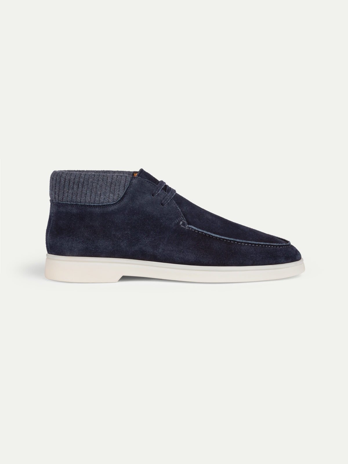 Men's Suede Desert Boots with White Sole, view 2