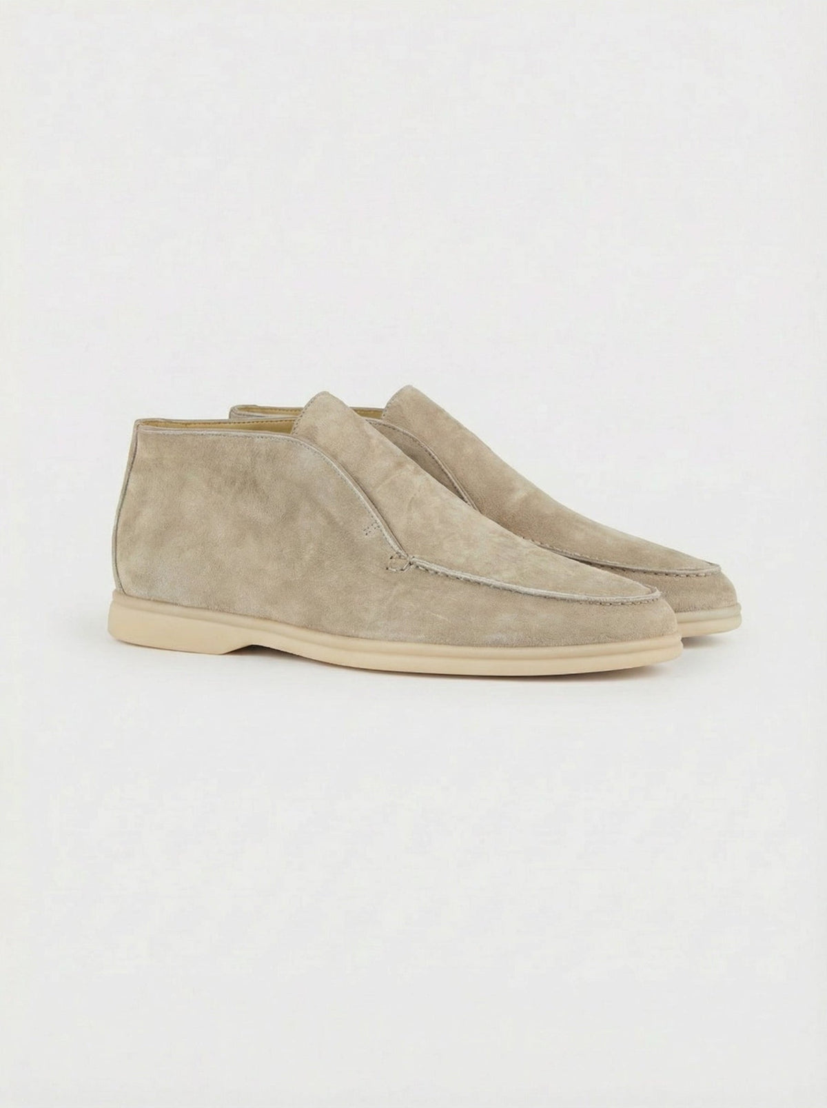Men's Suede Slip On Ankle Loafers with Thin Sole, House of Zeno
