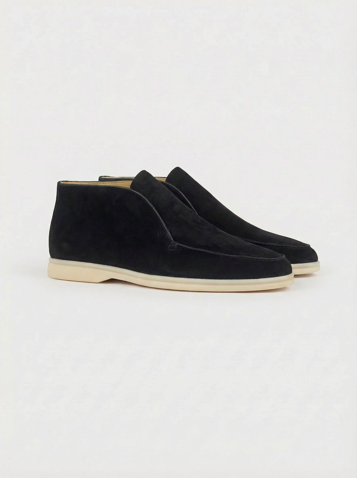 Men's Suede Slip On Ankle Loafers with Thin Sole, view 11